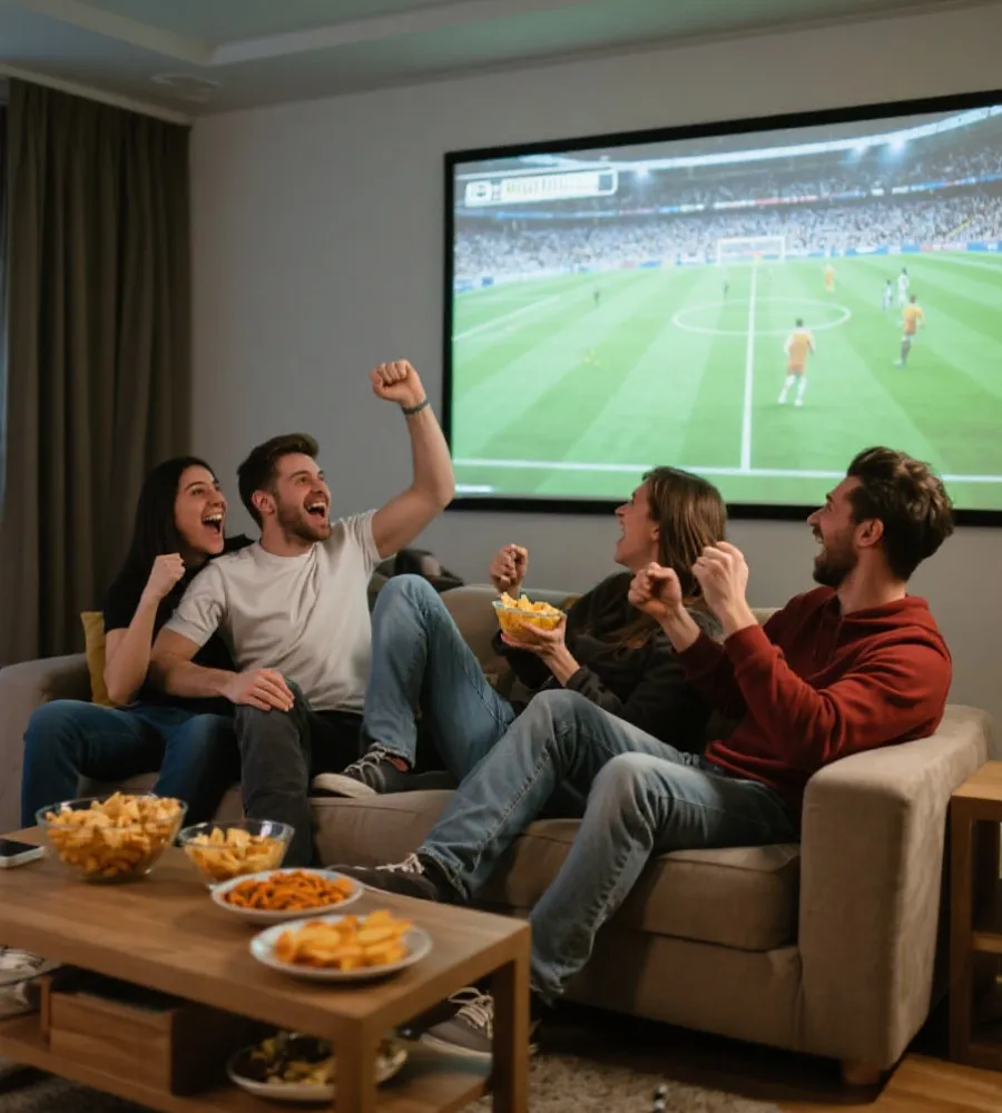 世界杯观赛场景